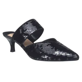 Emira Sequin Dress Mule with Memory Foam