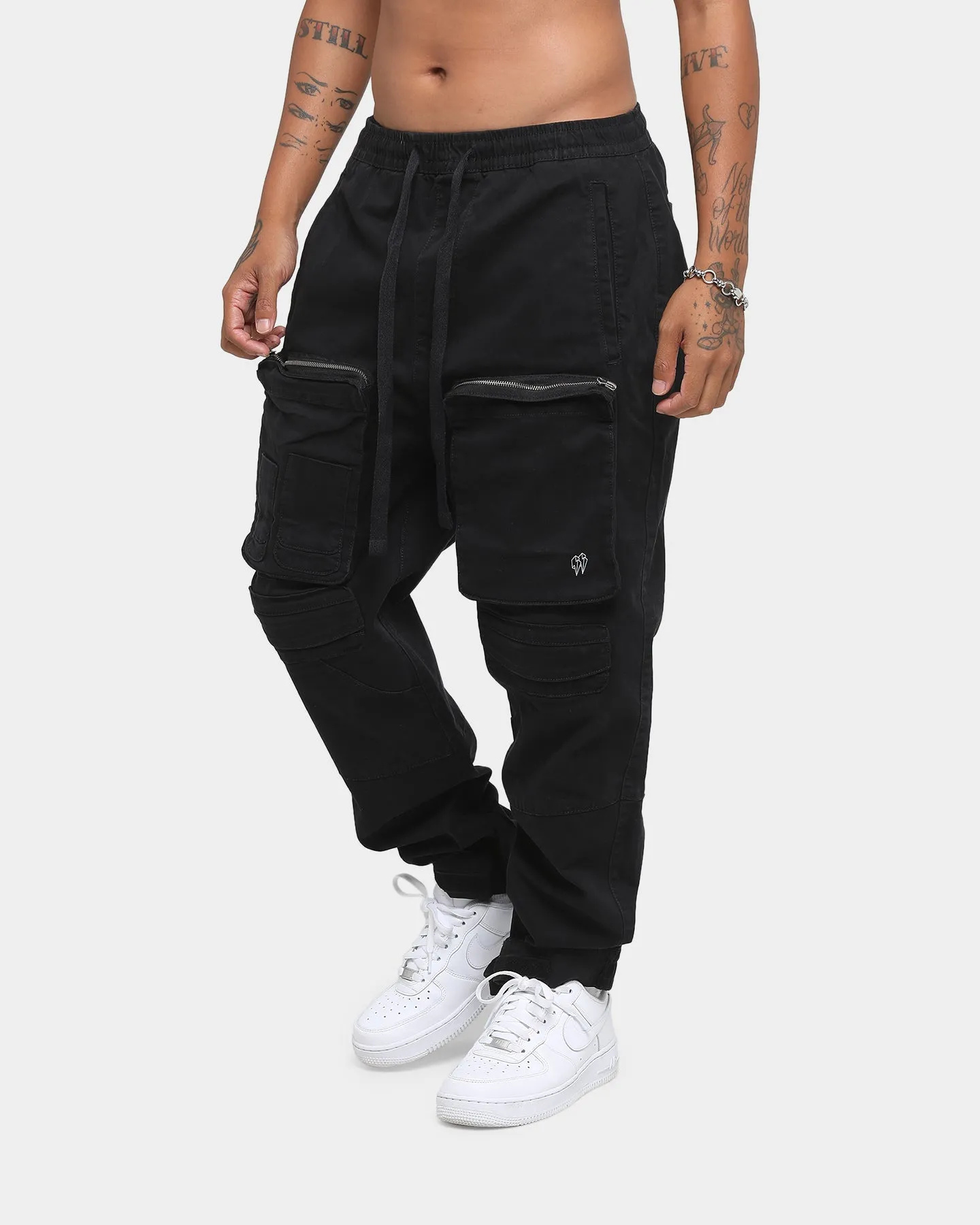 EN ES Alpha Cargo Jogger Black