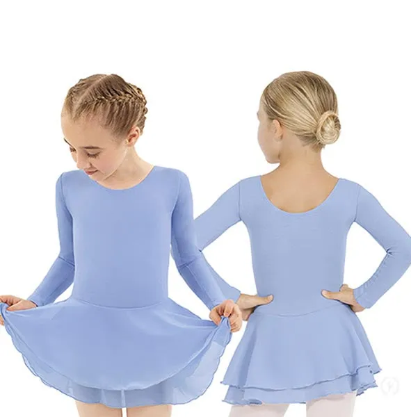 Eurotard 10465 Girls Cotton Lycra® Long Sleeve Dance Dress