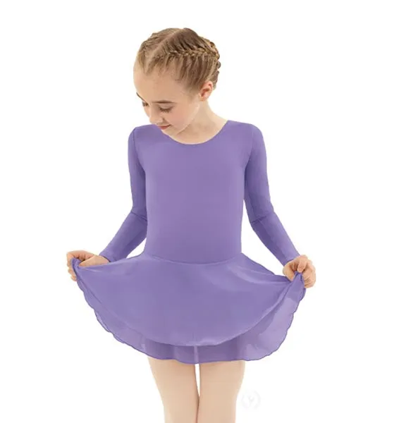 Eurotard 10465 Girls Cotton Lycra® Long Sleeve Dance Dress