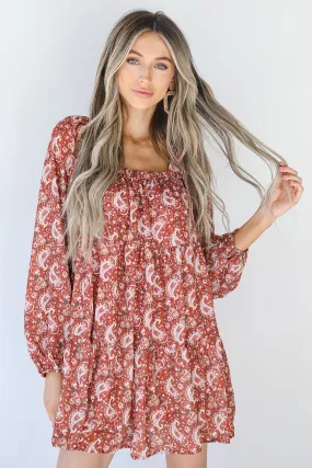 Fall Into You Floral Paisley Dress