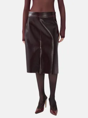 Faux Leather Pencil Skirt