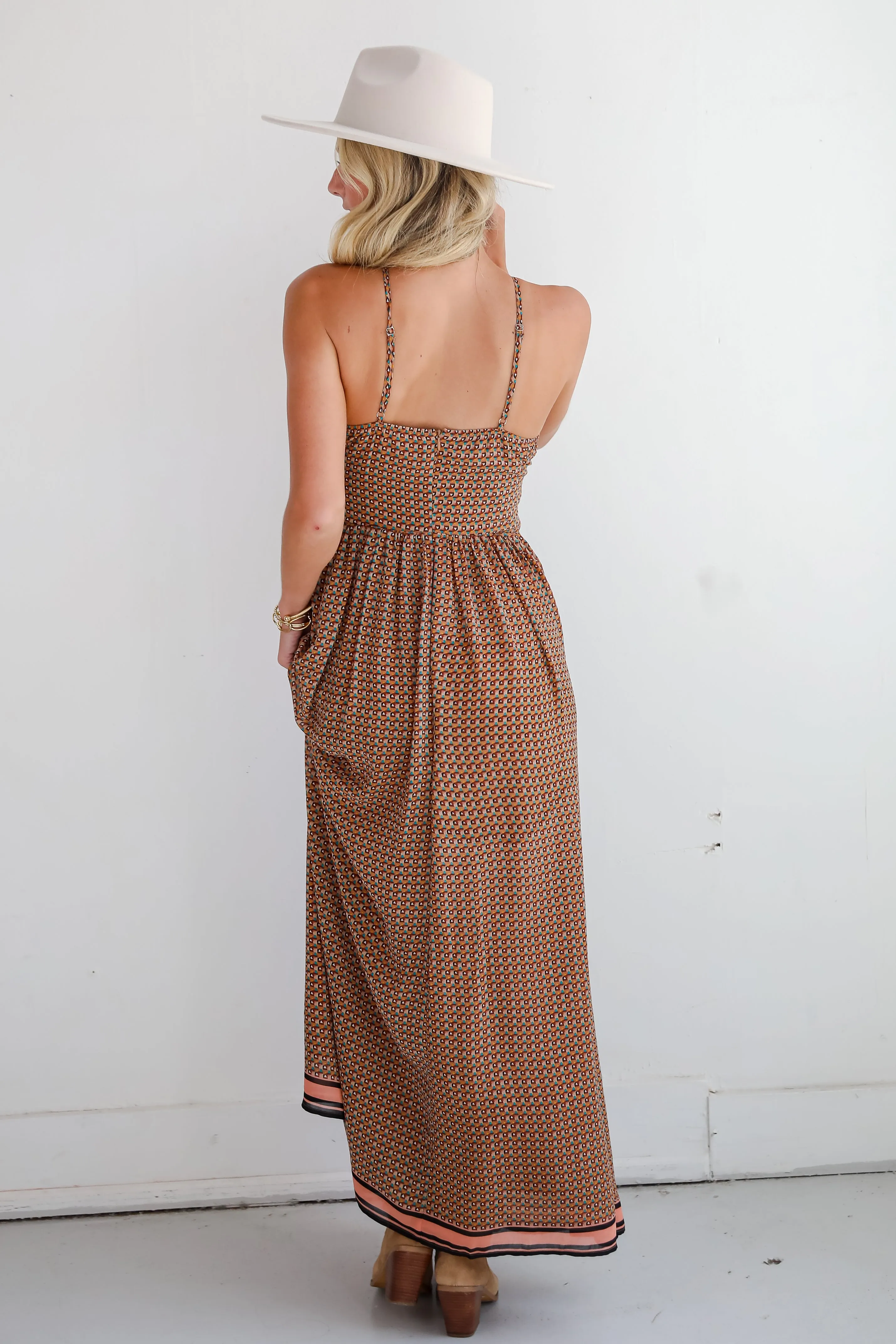 FINAL SALE - Exceptional Fate Mocha Maxi Dress