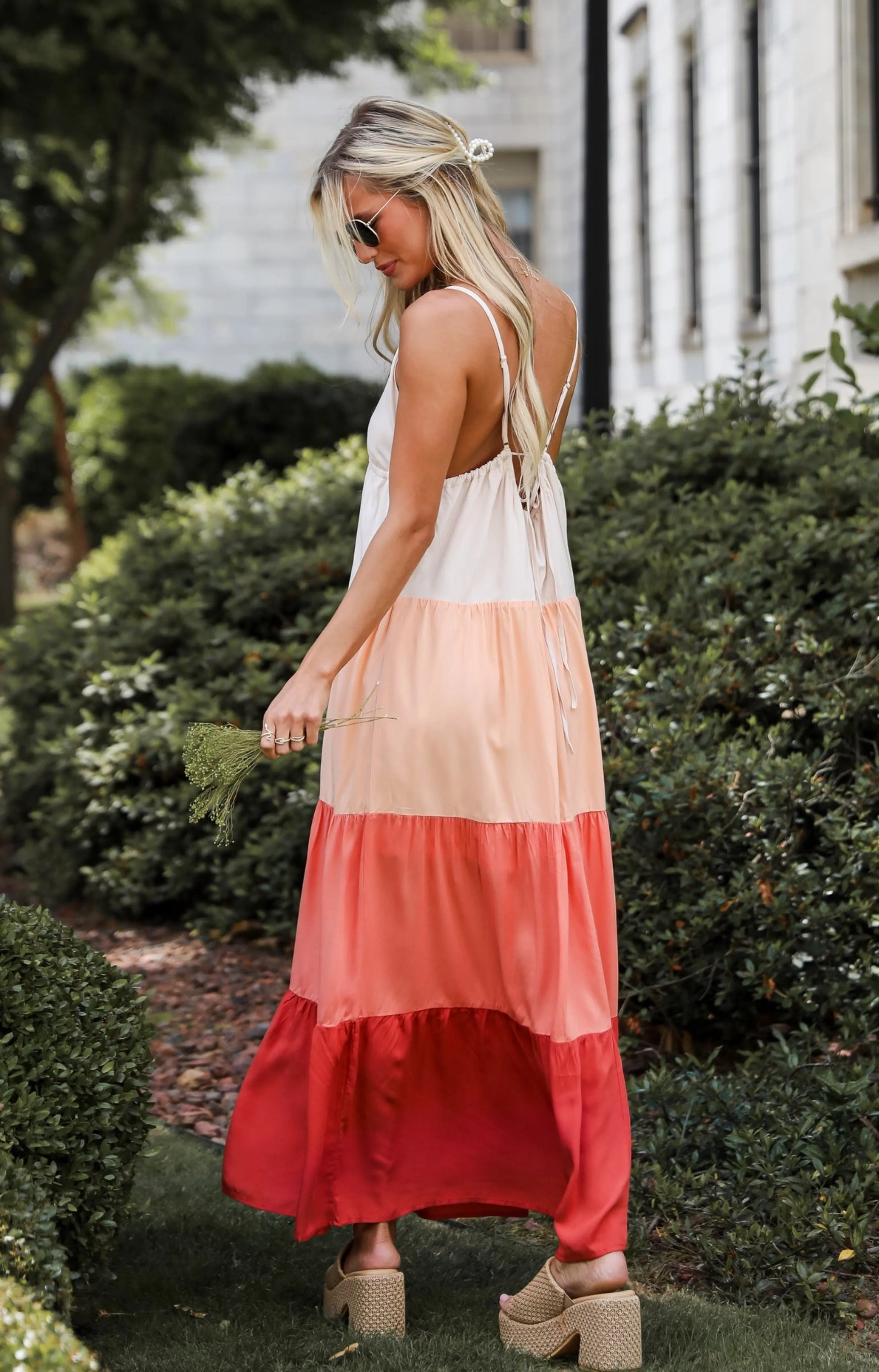 FINAL SALE - Oasis Seeker Color Block Maxi Dress