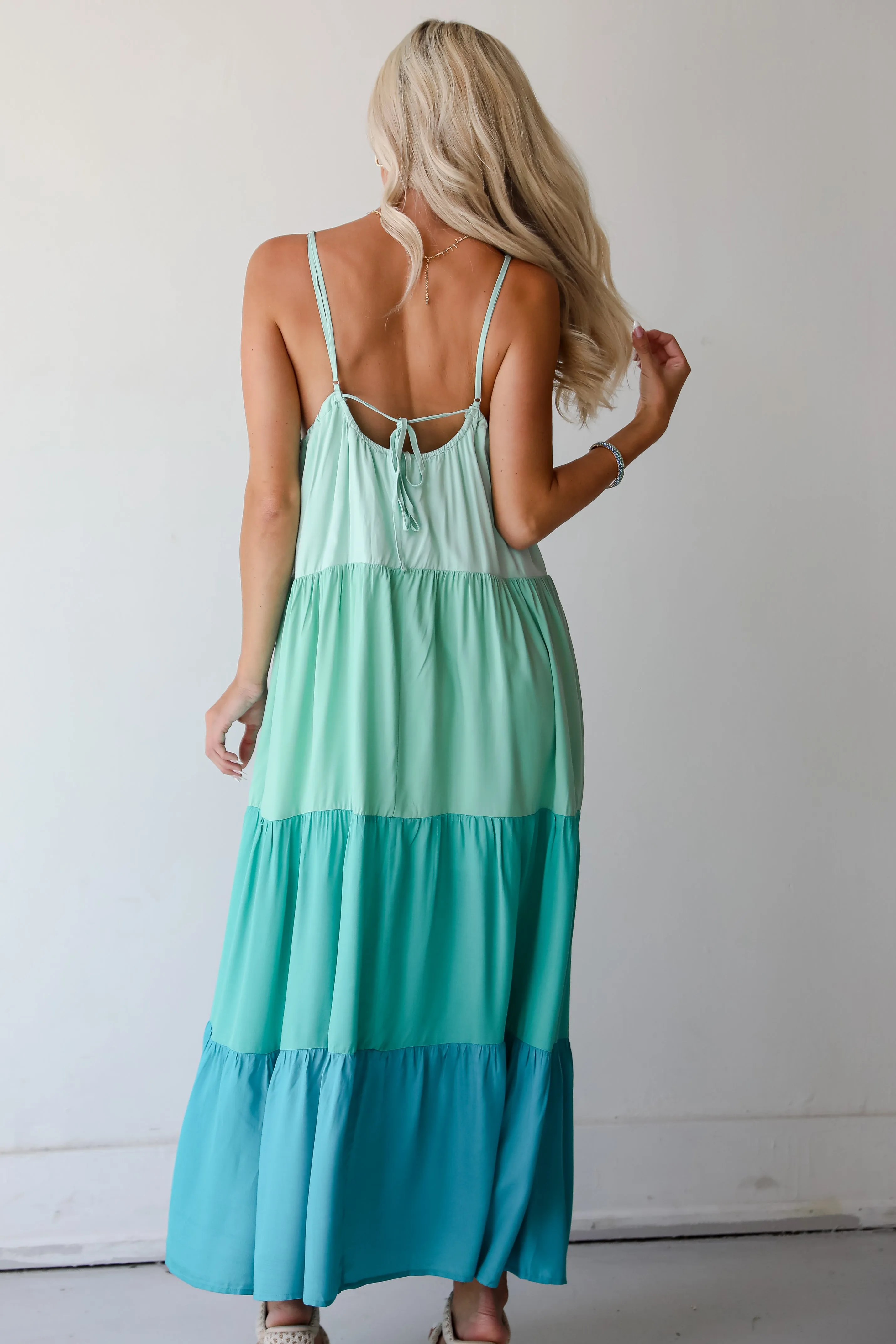 FINAL SALE - Oasis Seeker Color Block Maxi Dress