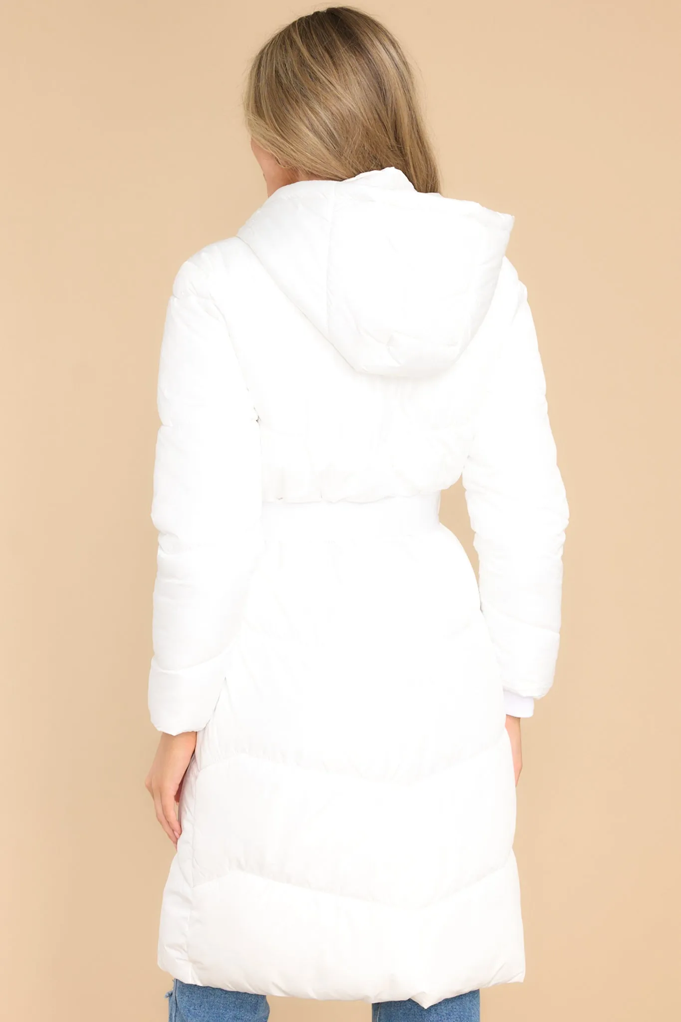 Frozen Fantasies White Puffer Coat