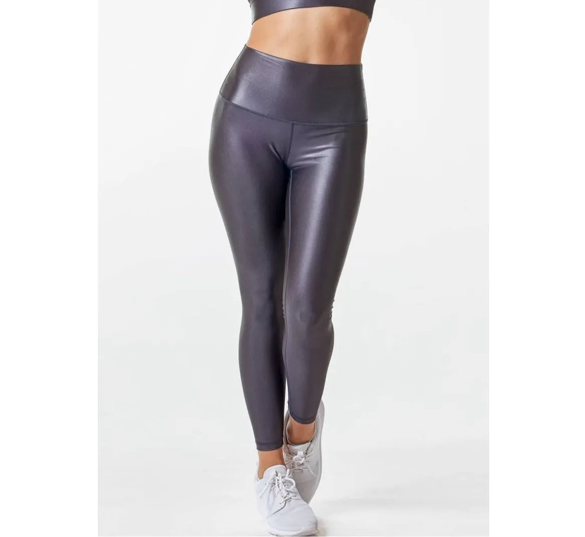 Glossy High Waisted Athletic leggings