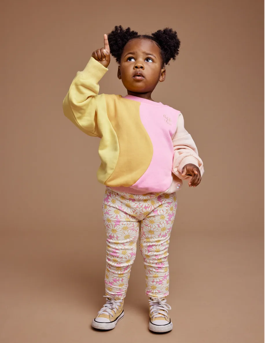 Goldie   Ace - Daisy Meadow Leggings - Fairy Floss Golden