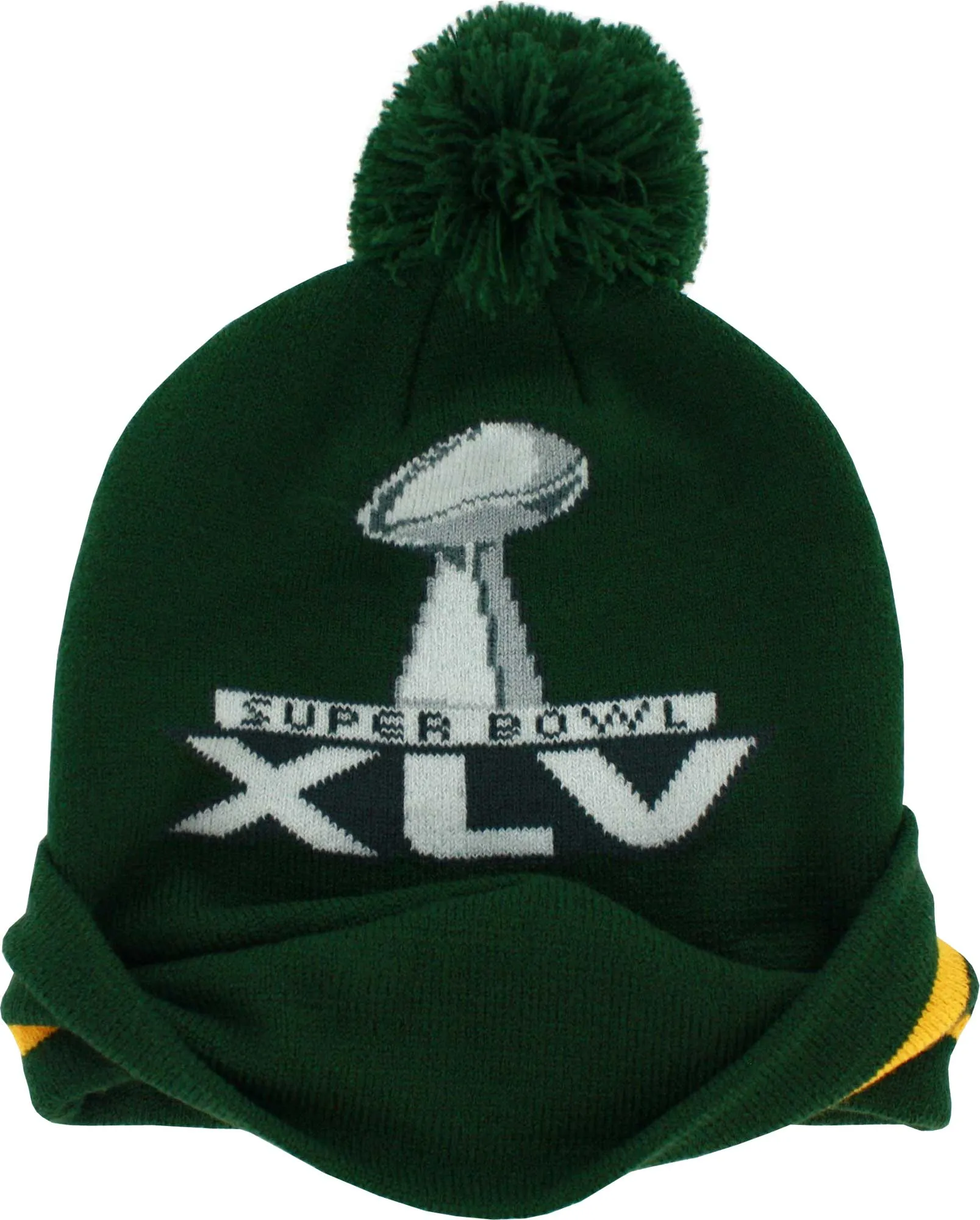 Green Bay Packers Superbowl XLV Knit Hat with Pom