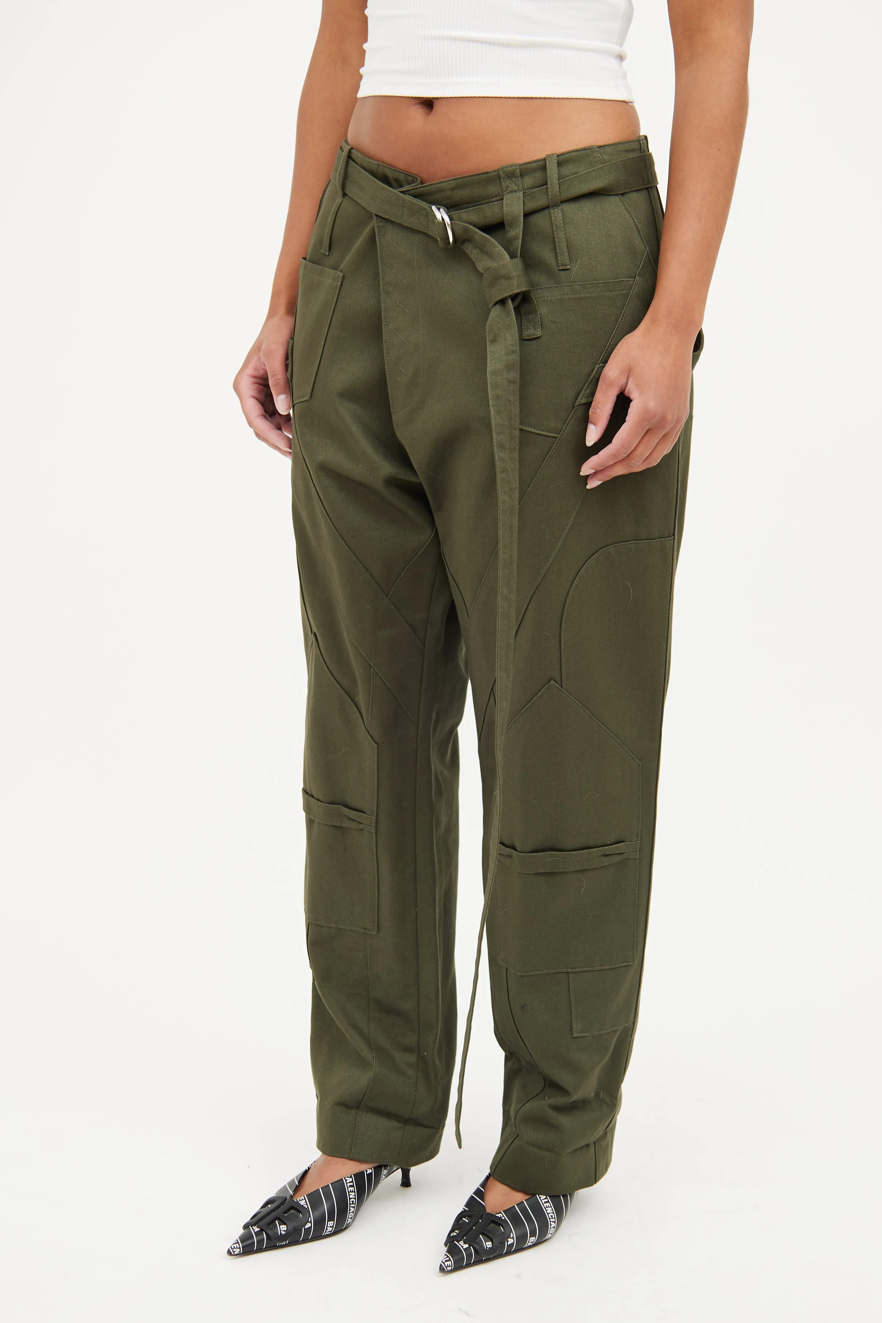 Green Belt Cargo Pant