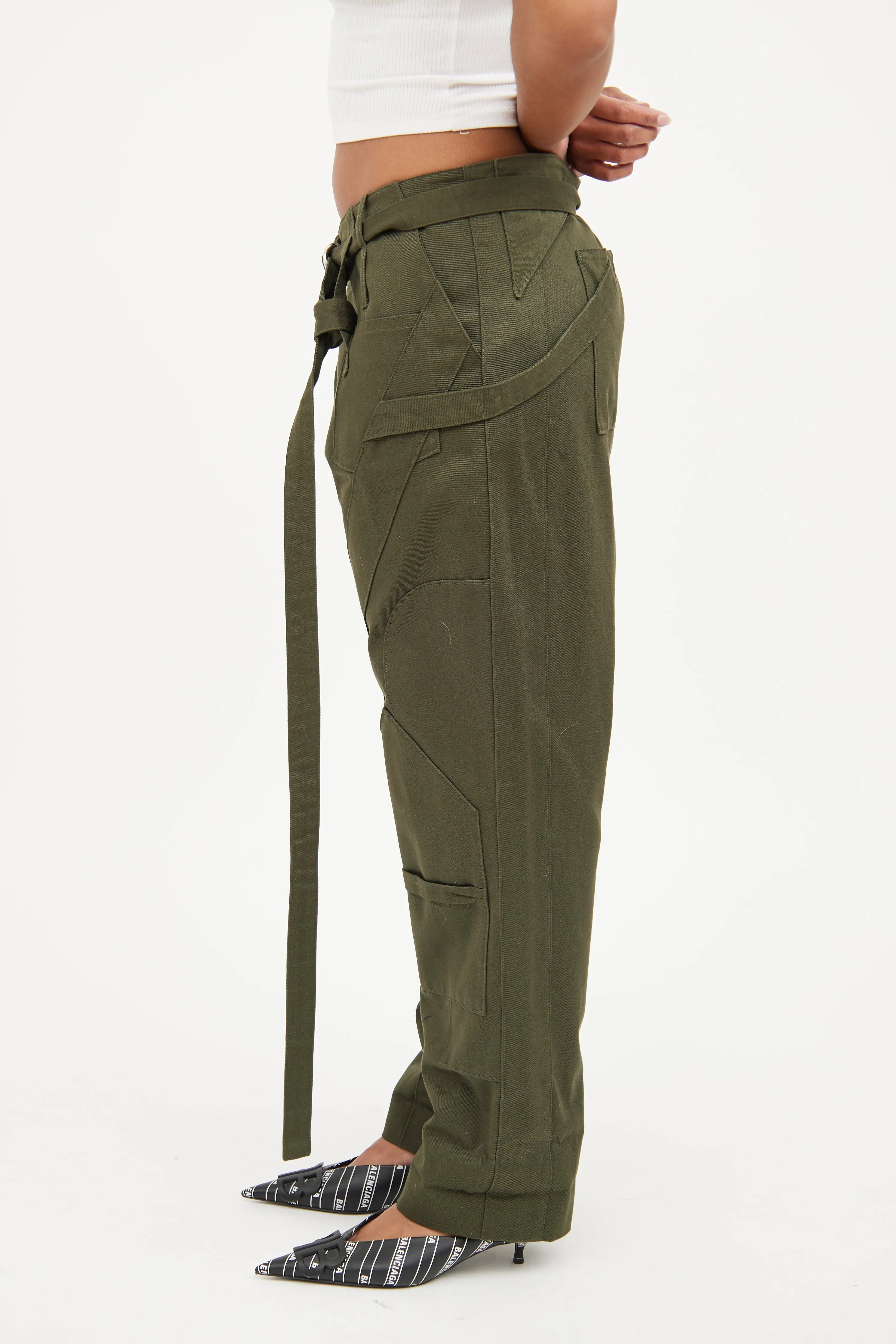 Green Belt Cargo Pant