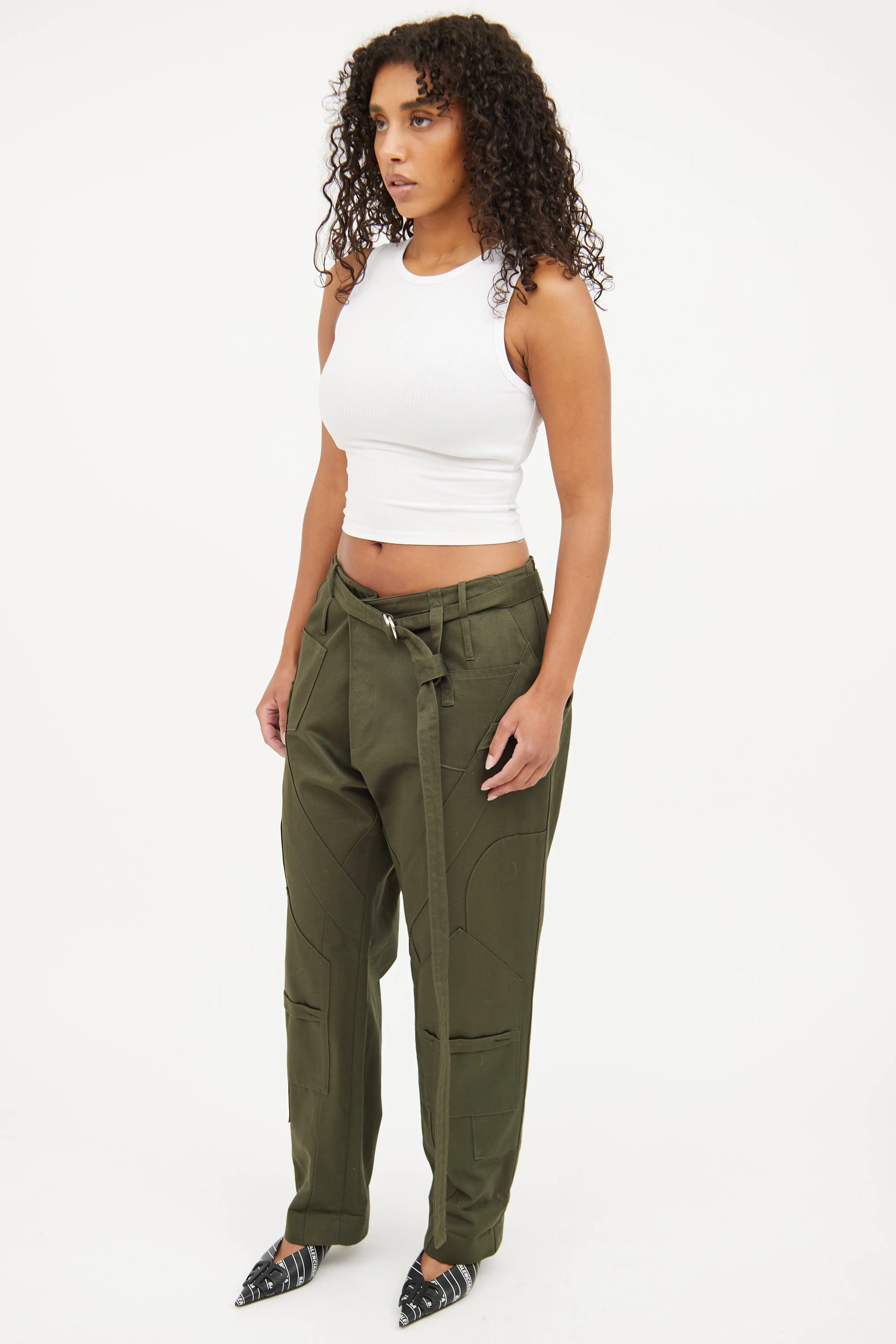 Green Belt Cargo Pant