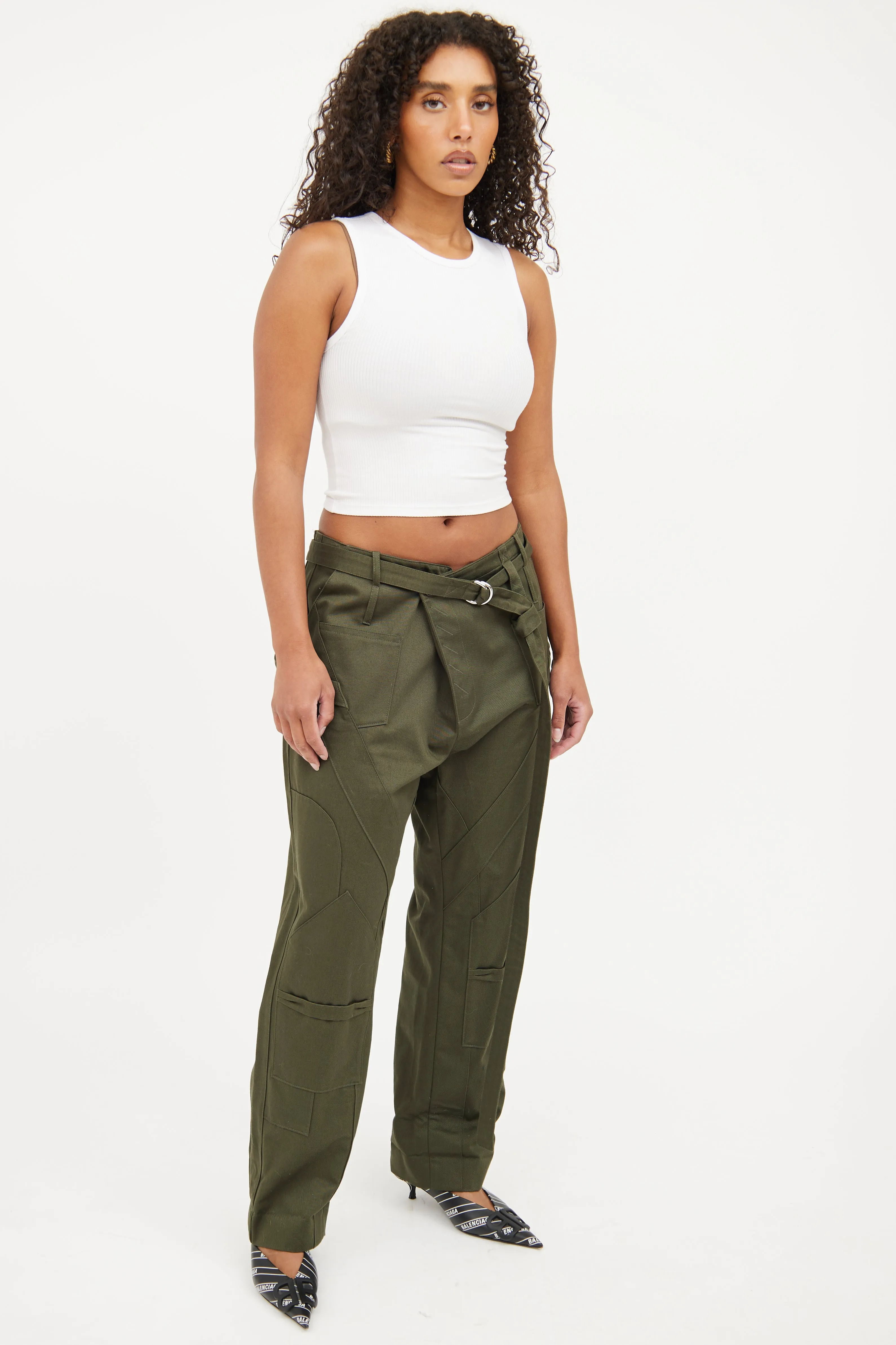 Green Belt Cargo Pant