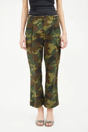 Green Camo Cargo Pant