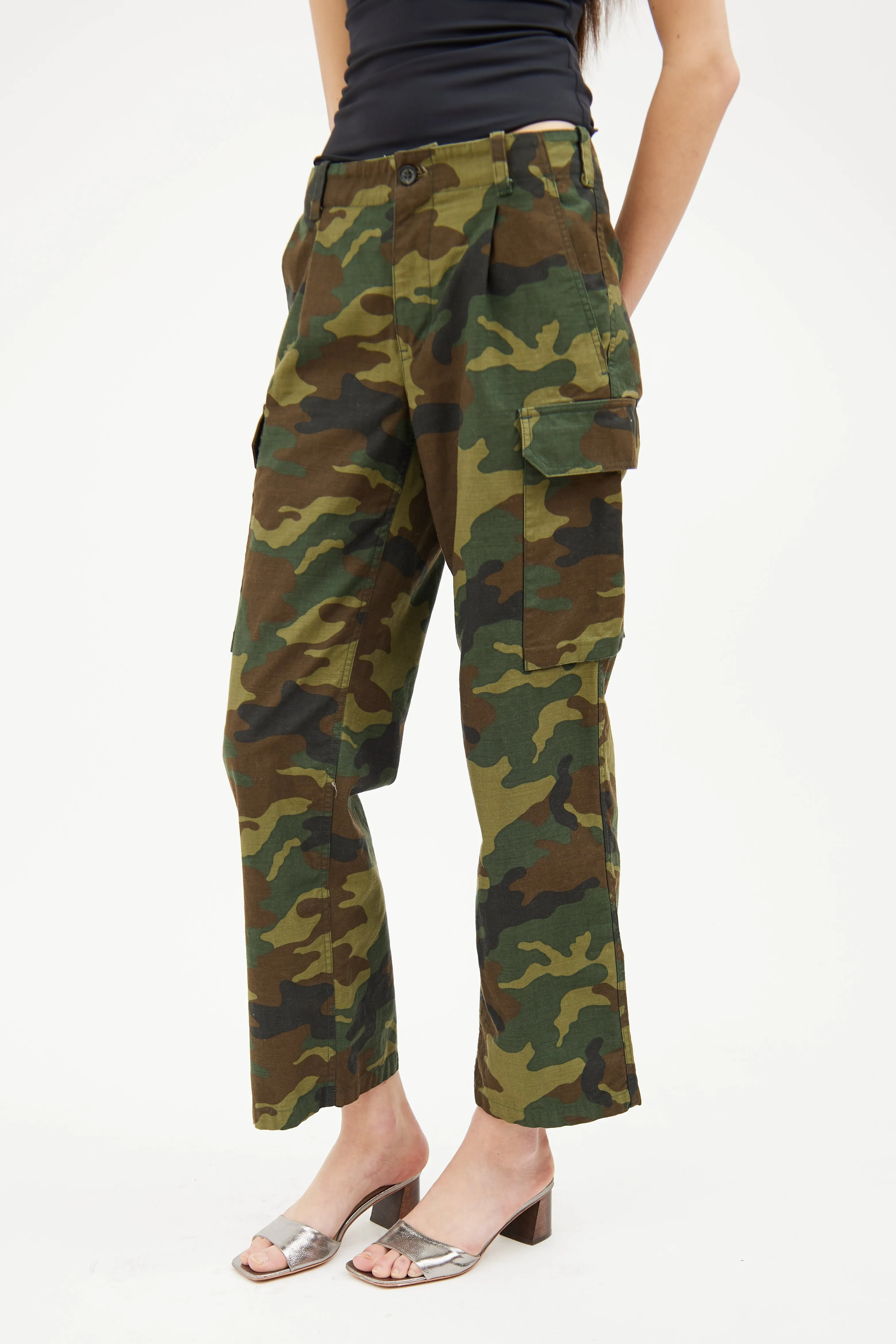 Green Camo Cargo Pant