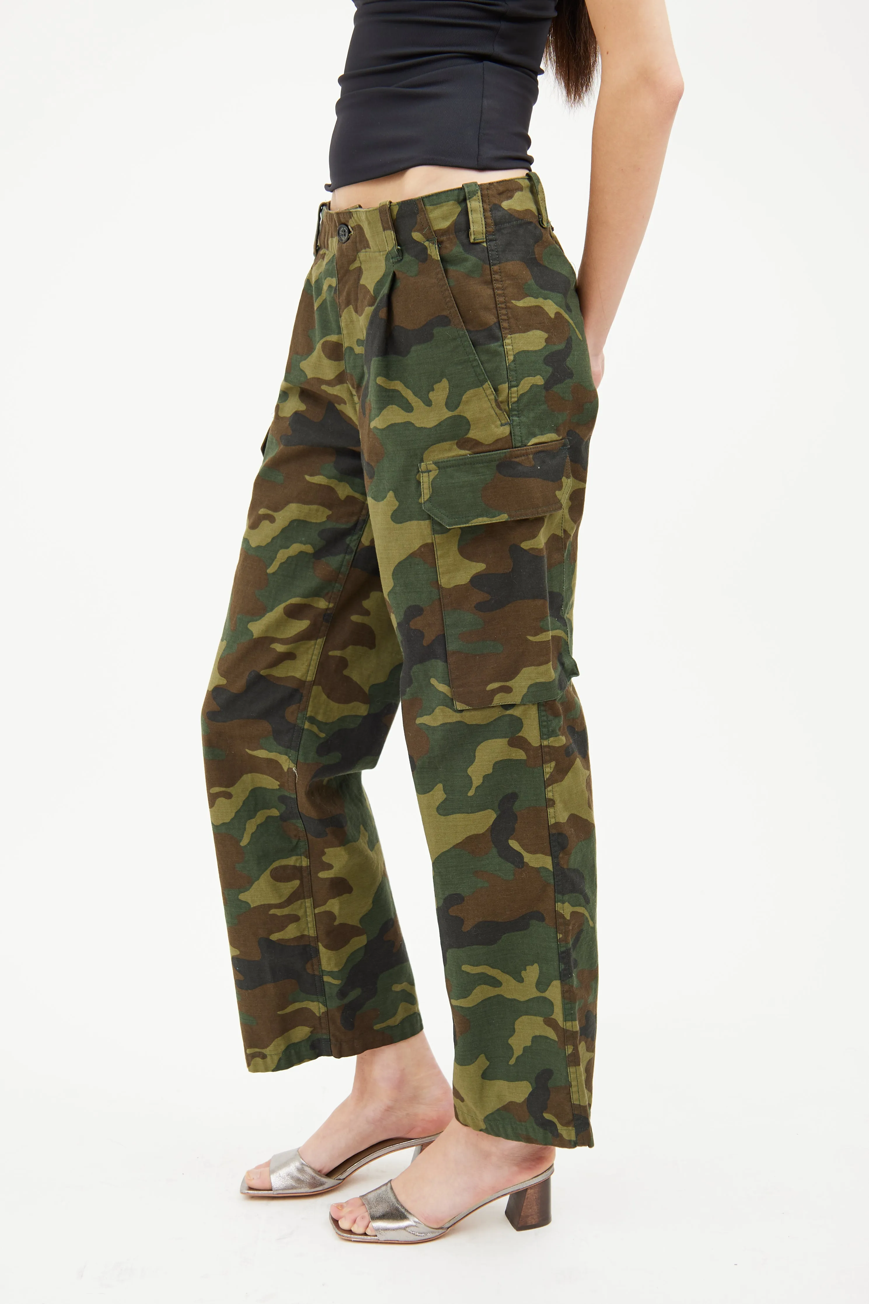 Green Camo Cargo Pant