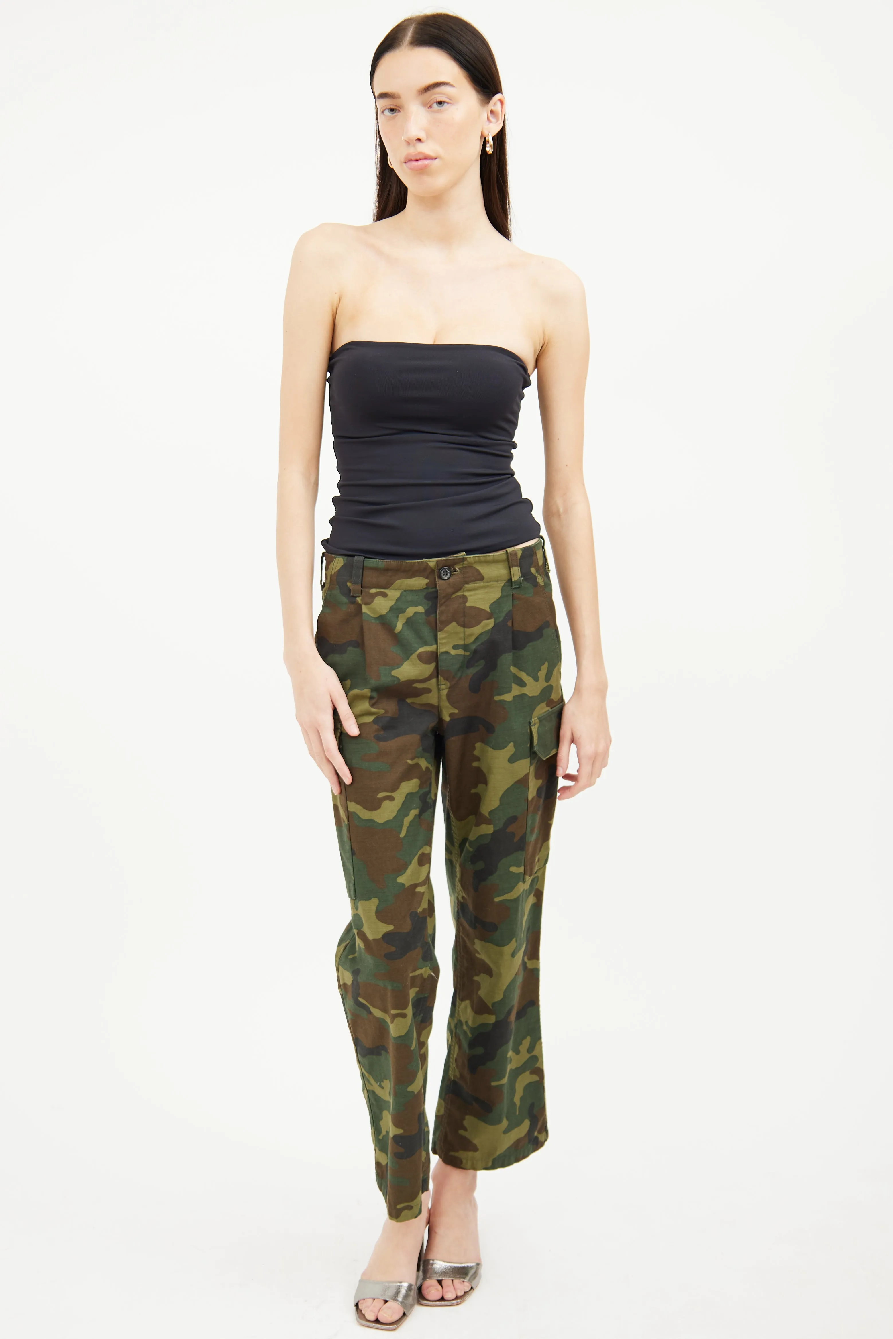 Green Camo Cargo Pant