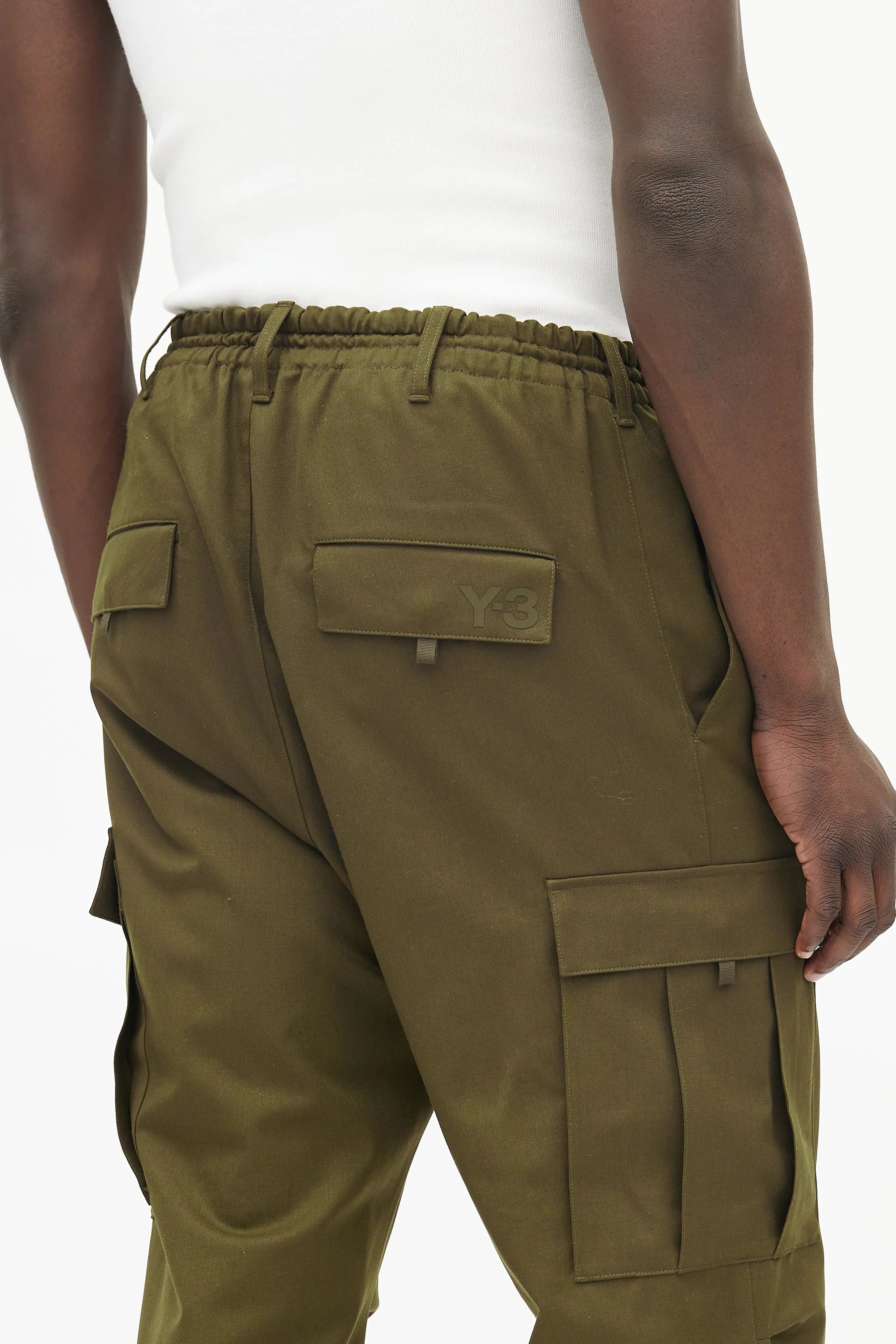 Green Wool Cargo Pant