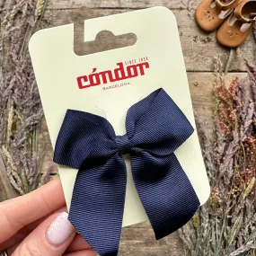 Grosgrain Hair Bow | Navy Blue