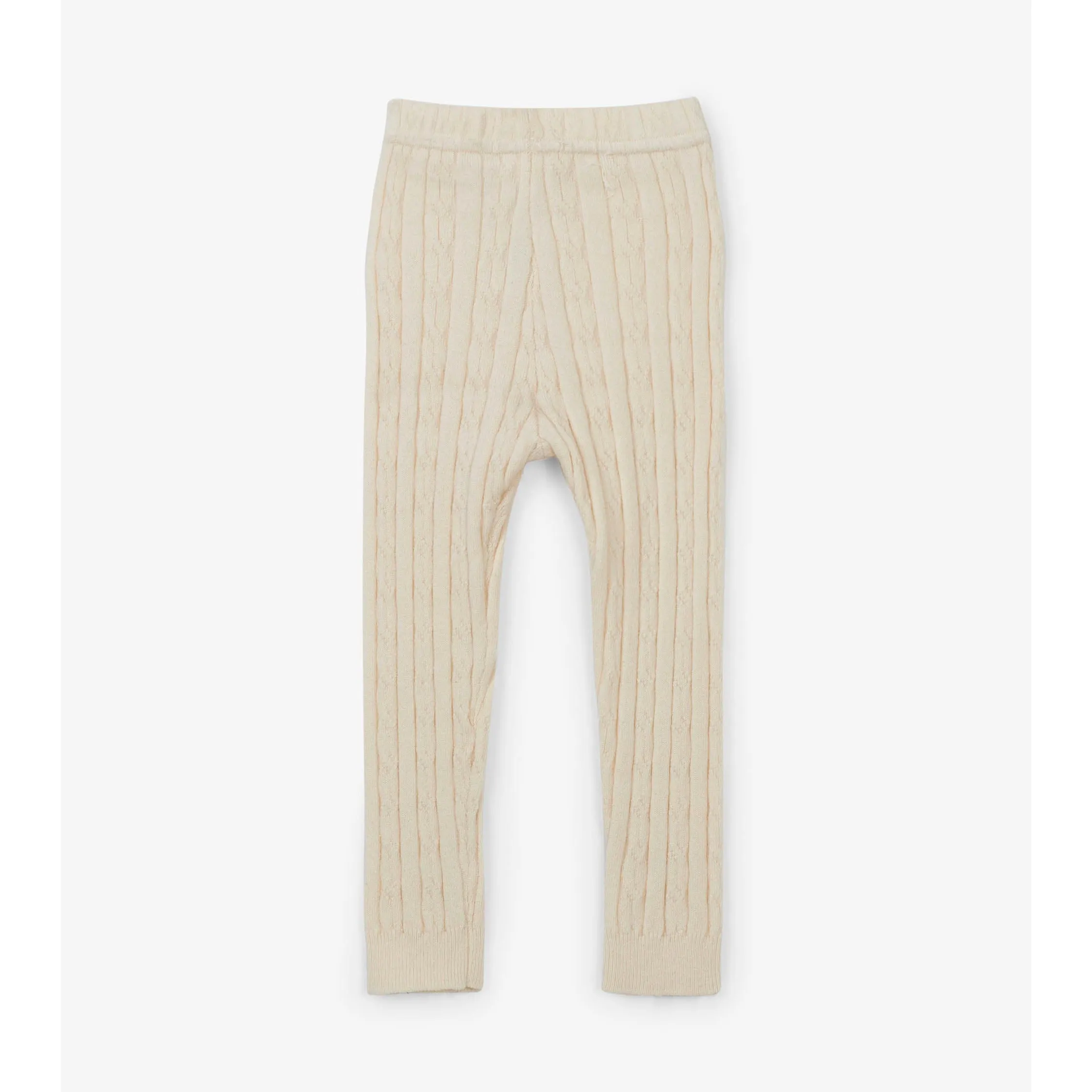 Hatley Cable Knit Legging - Cream