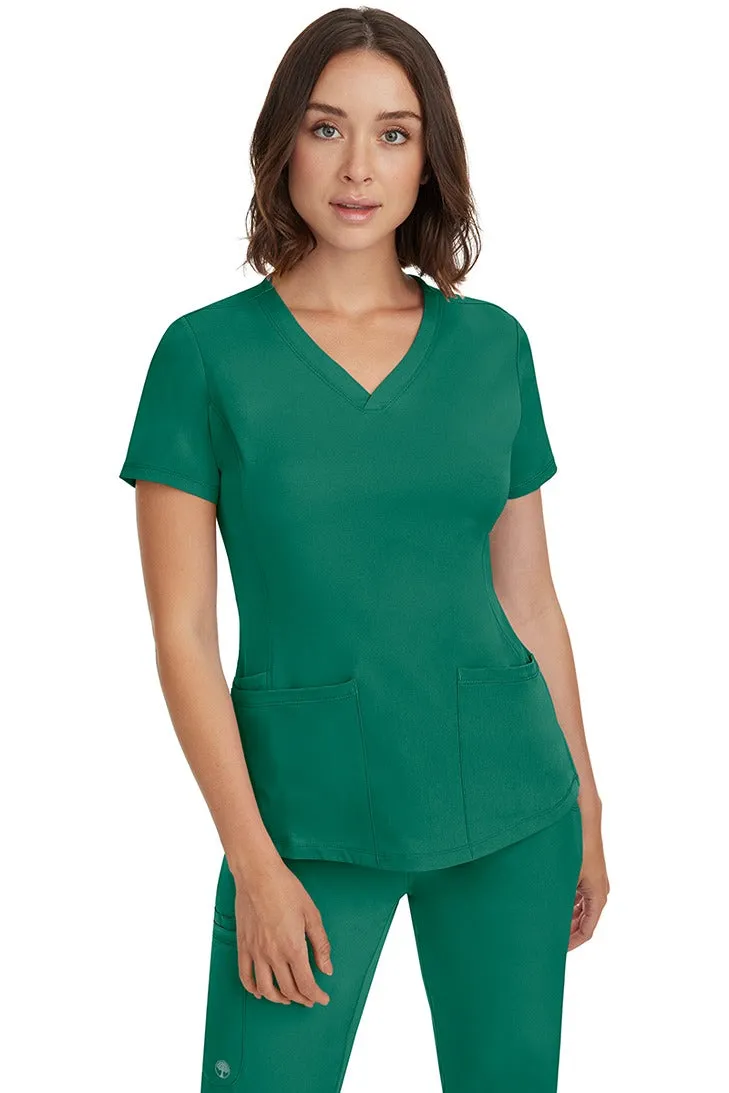 HH Works Women's Scrub Set Monica Top & Petite Rebecca Pant | Hunter