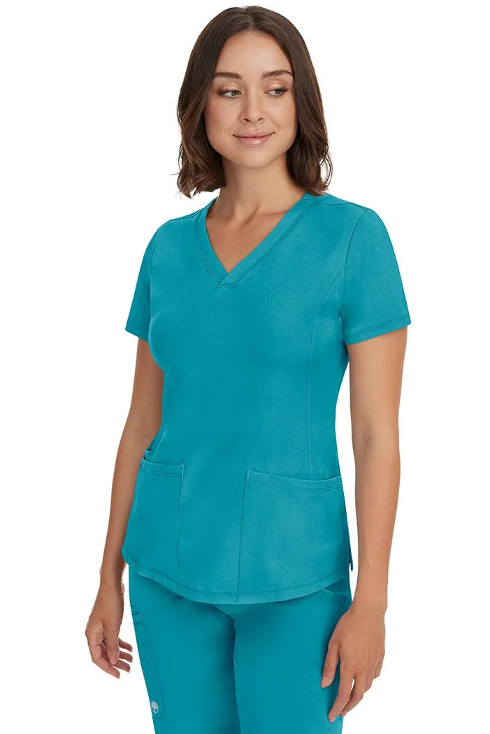 HH Works Women's Scrub Set Monica Top & Petite Rebecca Pant | Teal