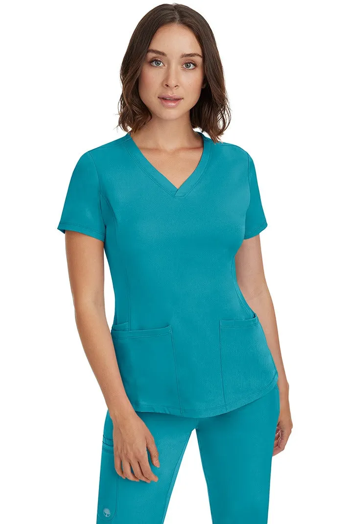 HH Works Women's Scrub Set Monica Top & Petite Rebecca Pant | Teal