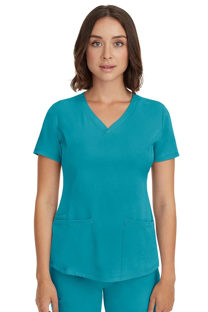 HH Works Women's Scrub Set Monica Top & Petite Rebecca Pant | Teal