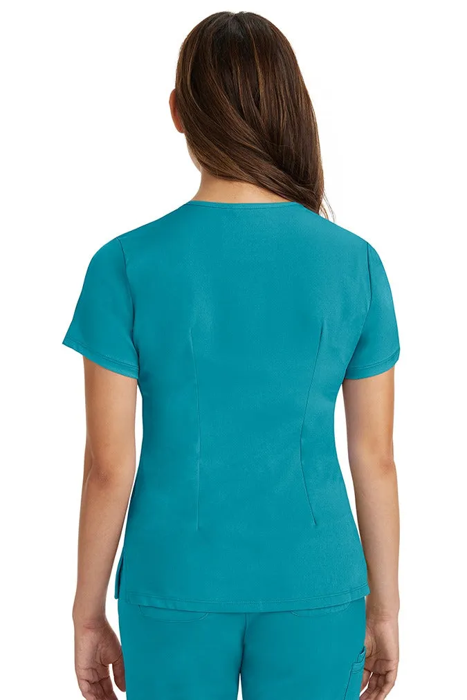 HH Works Women's Scrub Set Monica Top & Petite Rebecca Pant | Teal