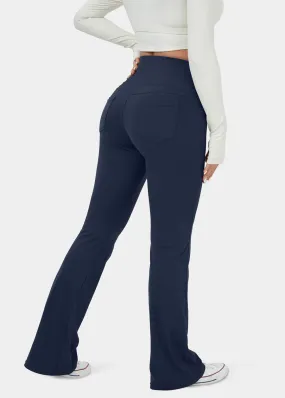 High Waisted Back Pocket Flare Yoga Leggings