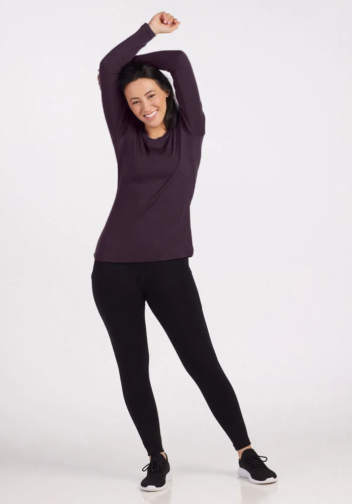 Kenzie Scoop Neck - Deep Plum