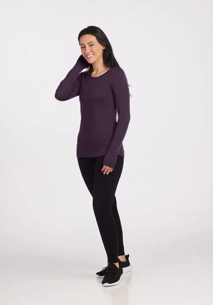 Kenzie Scoop Neck - Deep Plum