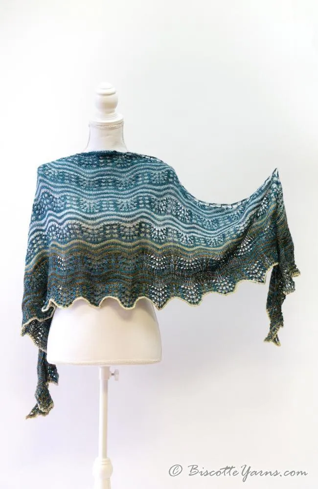 Knitting kit - Shawl Fête des Couleurs