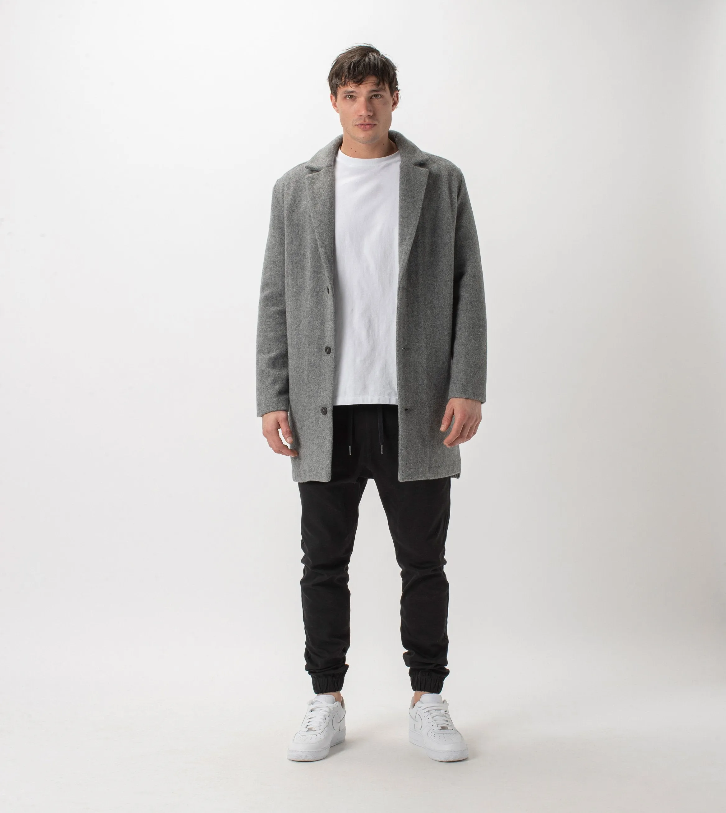 Kyoto Melton Jacket Grey Marle