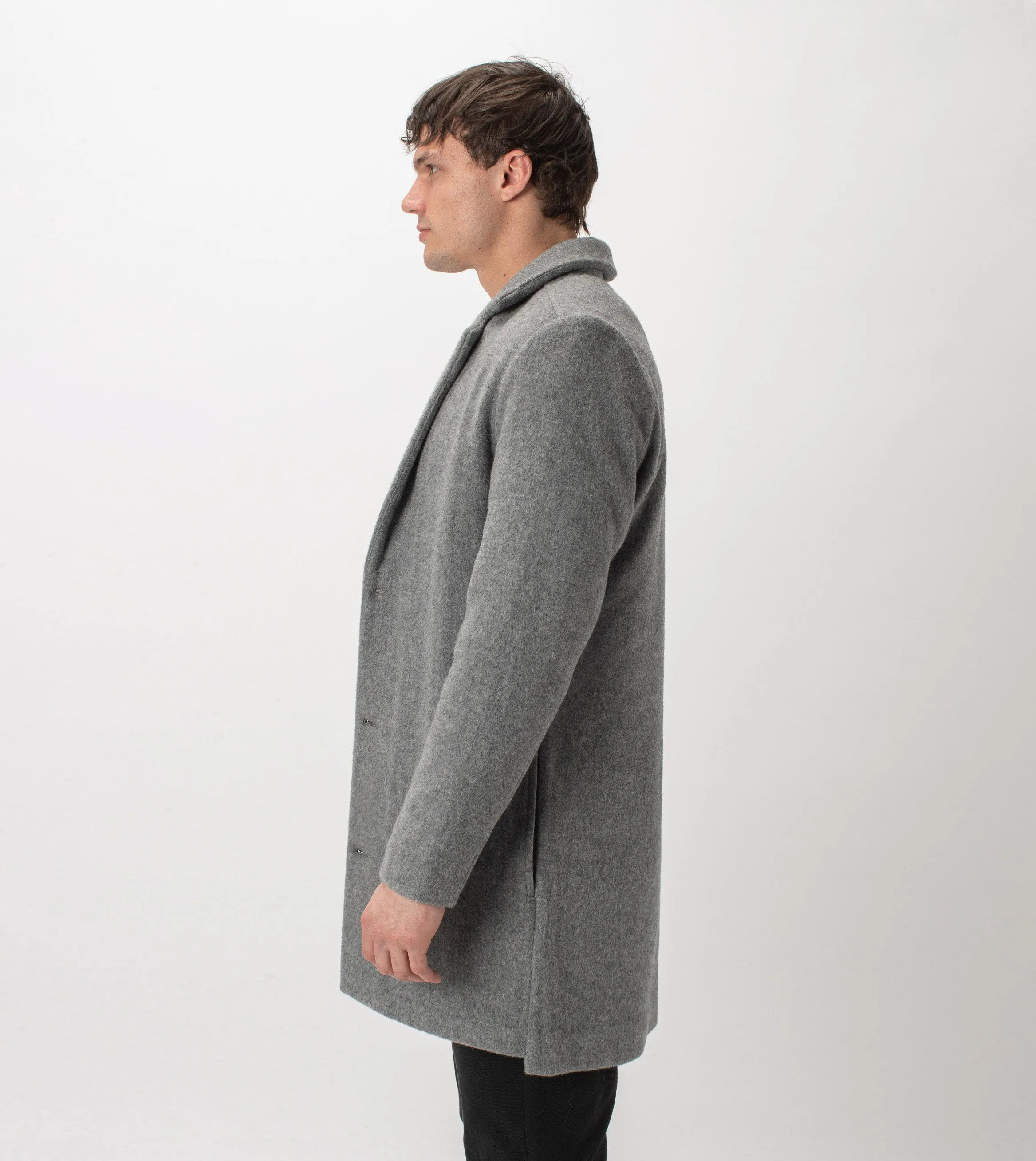 Kyoto Melton Jacket Grey Marle