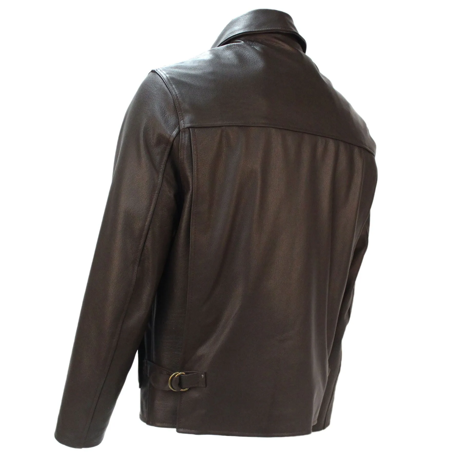 Last Crusade/Crystal Skull Leather Jacket in Brown Goatskin Indiana Jones