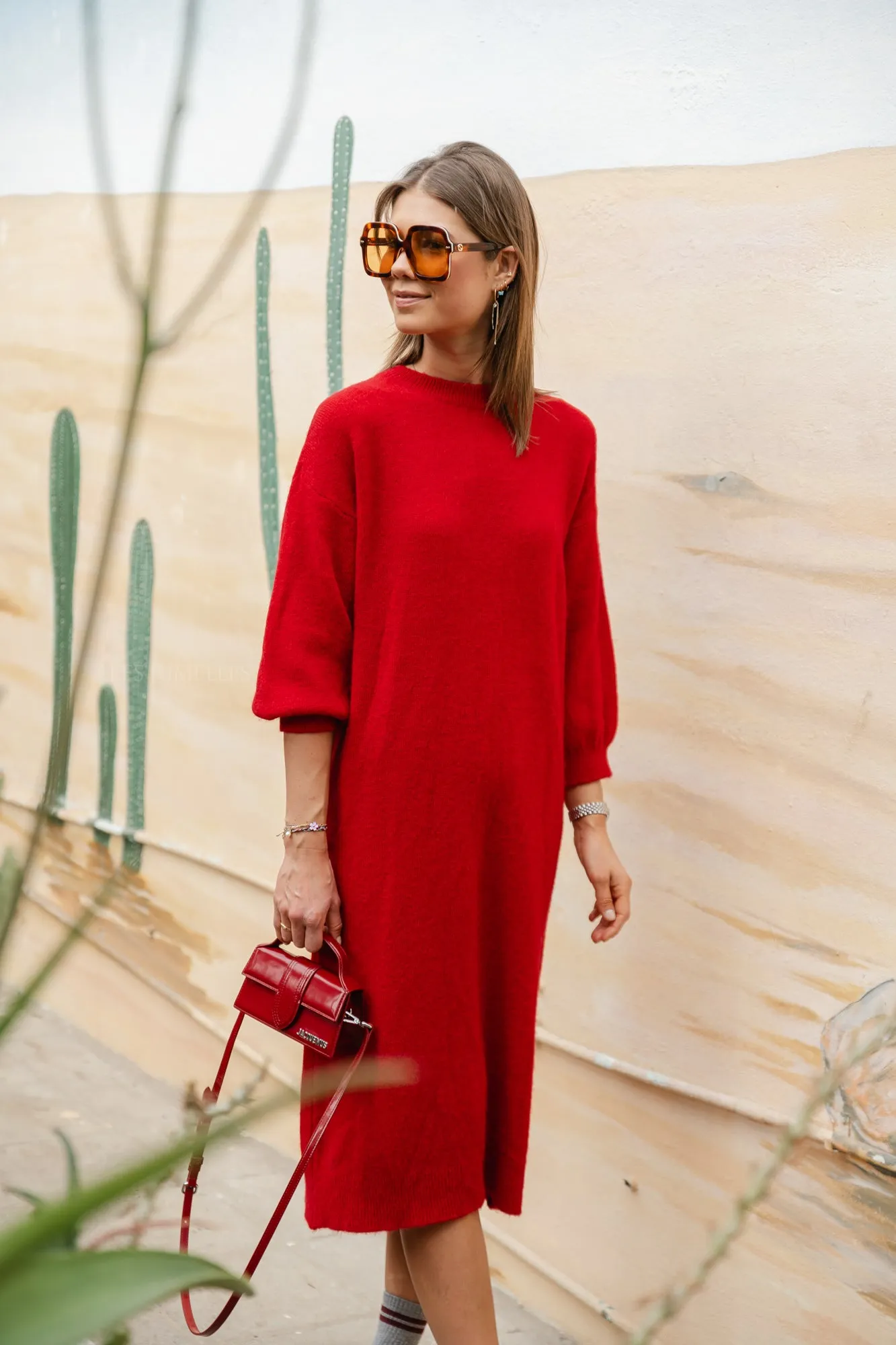 Lea dress red