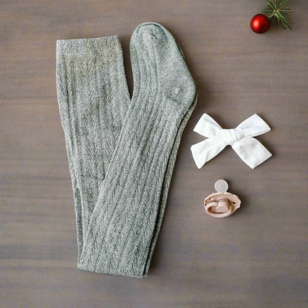 Little Love Bug Cable Knit Tights