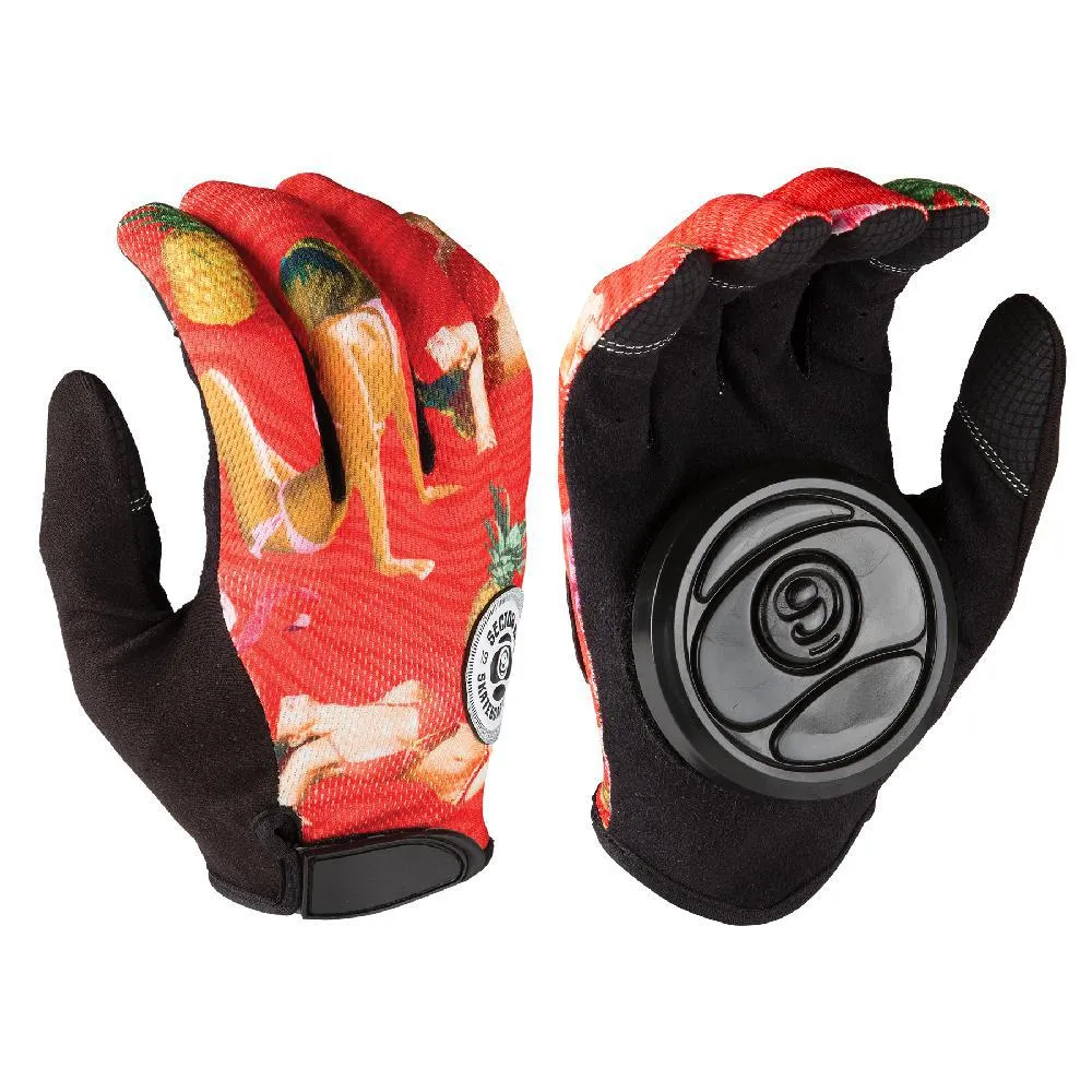 Longboard Downhill Red Sliding Gloves