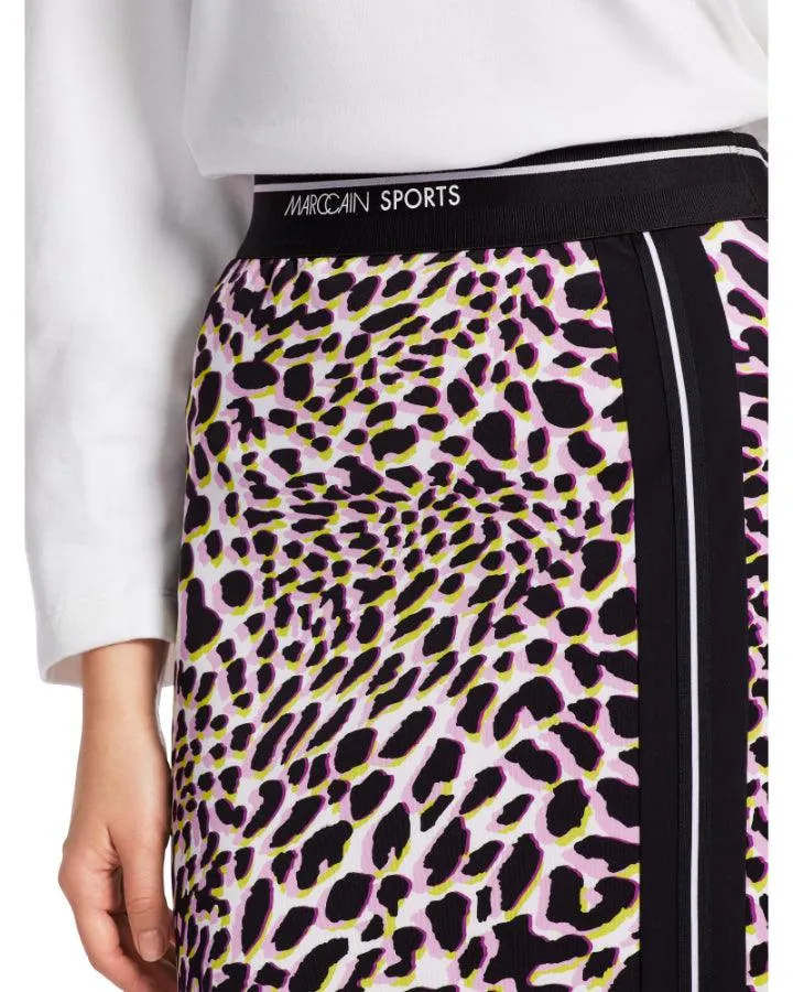 Marc Cain Animal Print Scuba Pencil Skirt