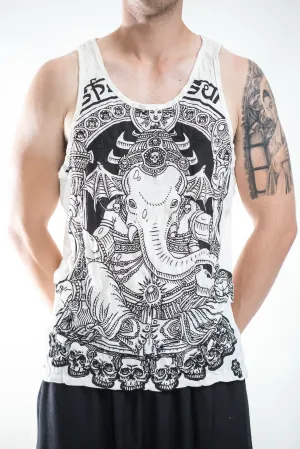 Mens Batman Ganesh Tank Top in White