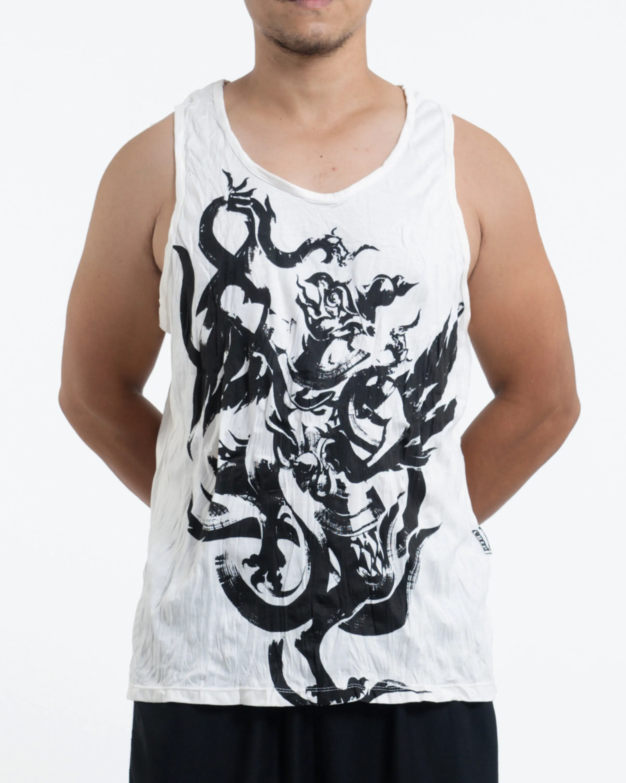 Mens Garuda Tank Top in White