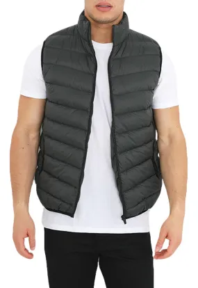 Mens Sleeveless Puffed Gilet Jacket