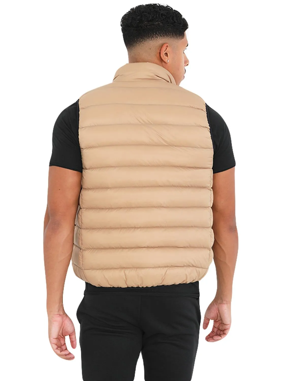 Mens Sleeveless Puffed Gilet Jacket