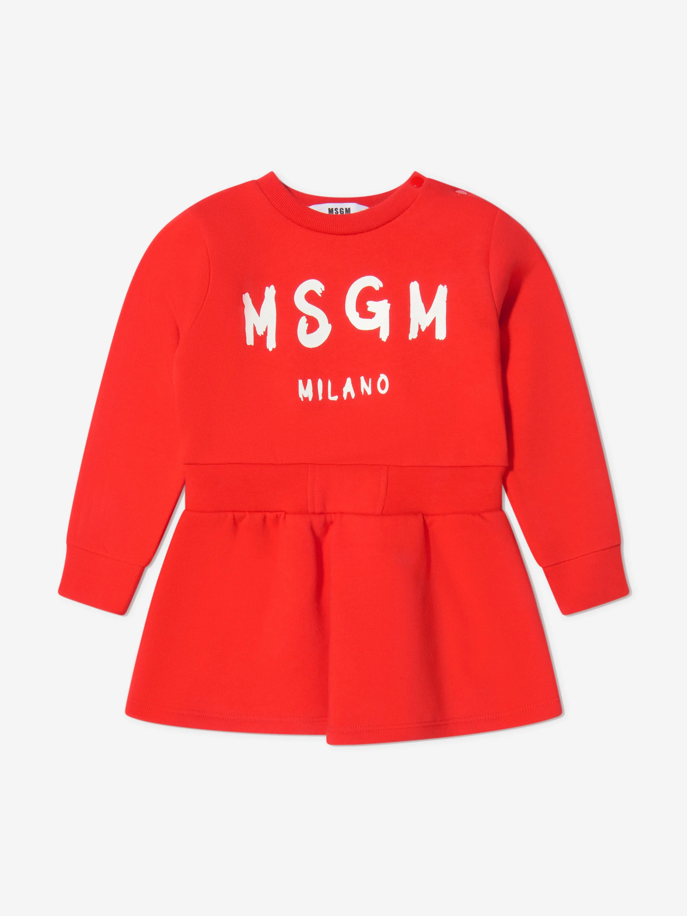 MSGM Baby Girls Logo Print Sweater Dress