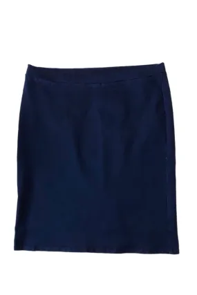 Navy Twill Pencil Skirt Style 185-55F