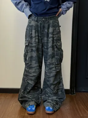 Nine Wide Camo Cargo Pants