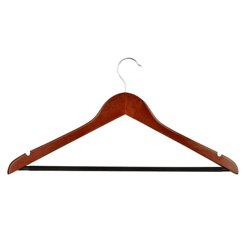 Ogwen 24 Pcs Wood Non-Slip Hanger for Dress/Shirt/Sweater