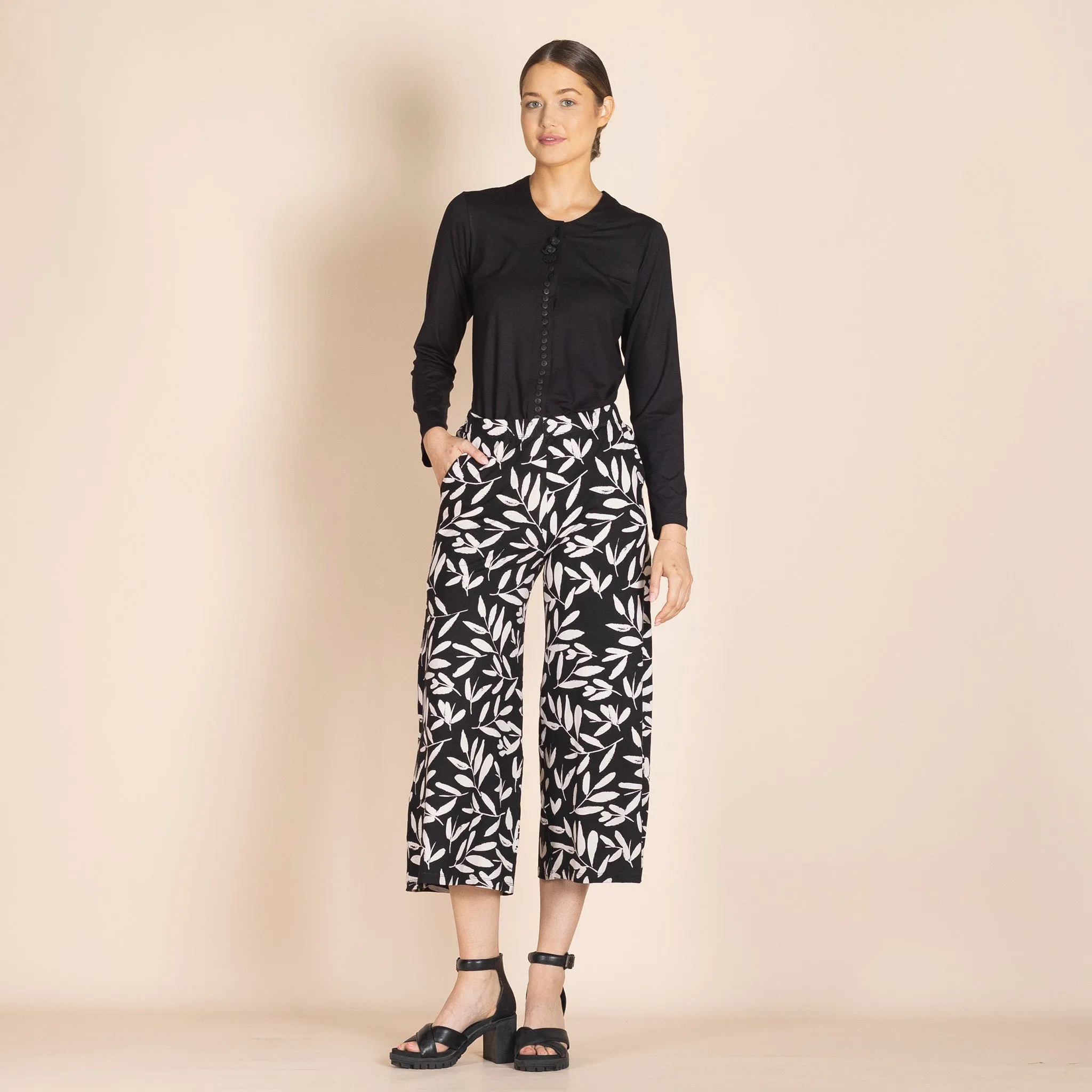 olive leaves lounge pant