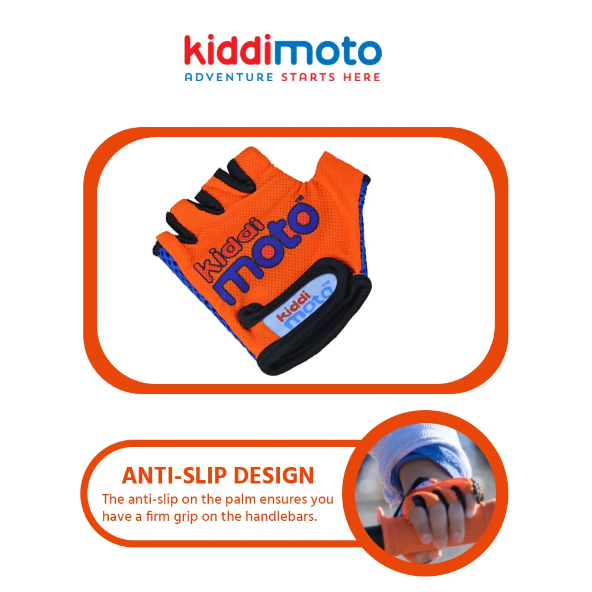 Orange Cycling Gloves